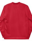 Saucy Unlimited Big White Logo Red Bomber Jacket