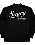 Saucy Unlimited Small White Logo Black Jacket