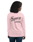 Saucy Unlimited Small Black Logo Light Pink Jacket