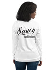 Saucy Unlimited Small Black Logo White Jacket