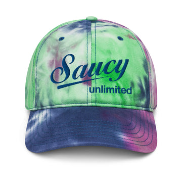 Saucy Unlimited Blue Logo Tie Dye Hat 2