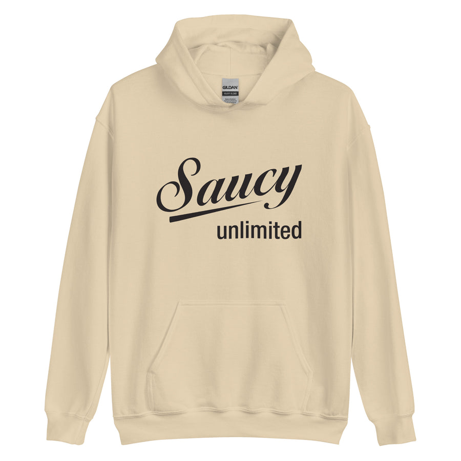 Saucy Unlimited Black Logo Hoodie