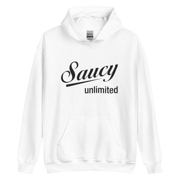 Saucy Unlimited Black Logo Hoodie