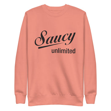Saucy Unlimited Black Logo Sweatshirt