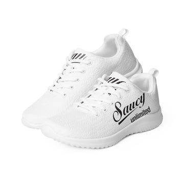 Saucy Unlimited Black Logo White Shoes