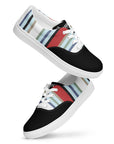 Saucy Unlimited Signature Fabric Pattern Lace-up Canvas Shoes