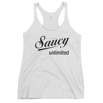 Saucy Unlimited Black Logo Tank
