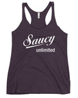 Saucy Unlimited White Logo Tank