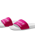 Saucy Unlimited White Logo Women's Pink Cover Slides