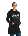 Saucy Unlimited White Logo Hoodie Dress