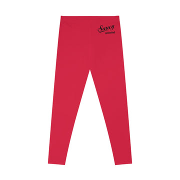 Saucy Unlimited Red Stretchy Leggings