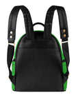 Saucy Unlimited Green Backpack / Purse, Black Logo