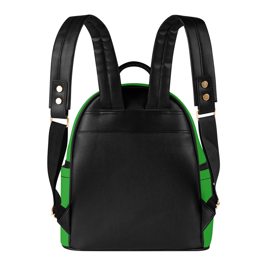 Saucy Unlimited Green Backpack / Purse, Black Logo