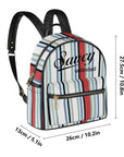 Saucy Unlimited Signature Fabric Pattern Backpack, Black Logo