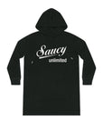Saucy Unlimited White Logo Hoodie Dress