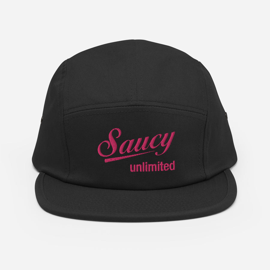 Saucy Unlimited Pink Logo Five Panel Cap