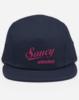 Saucy Unlimited Pink Logo Five Panel Cap