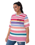 Saucy Unlimited Hawaiian Stripes Hula Dancer T-shirt
