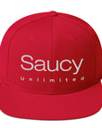 Saucy Unlimited White Duo-line Logo Snapback Hat
