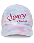 Saucy Unlimited Pink Logo Tie Dye Hat