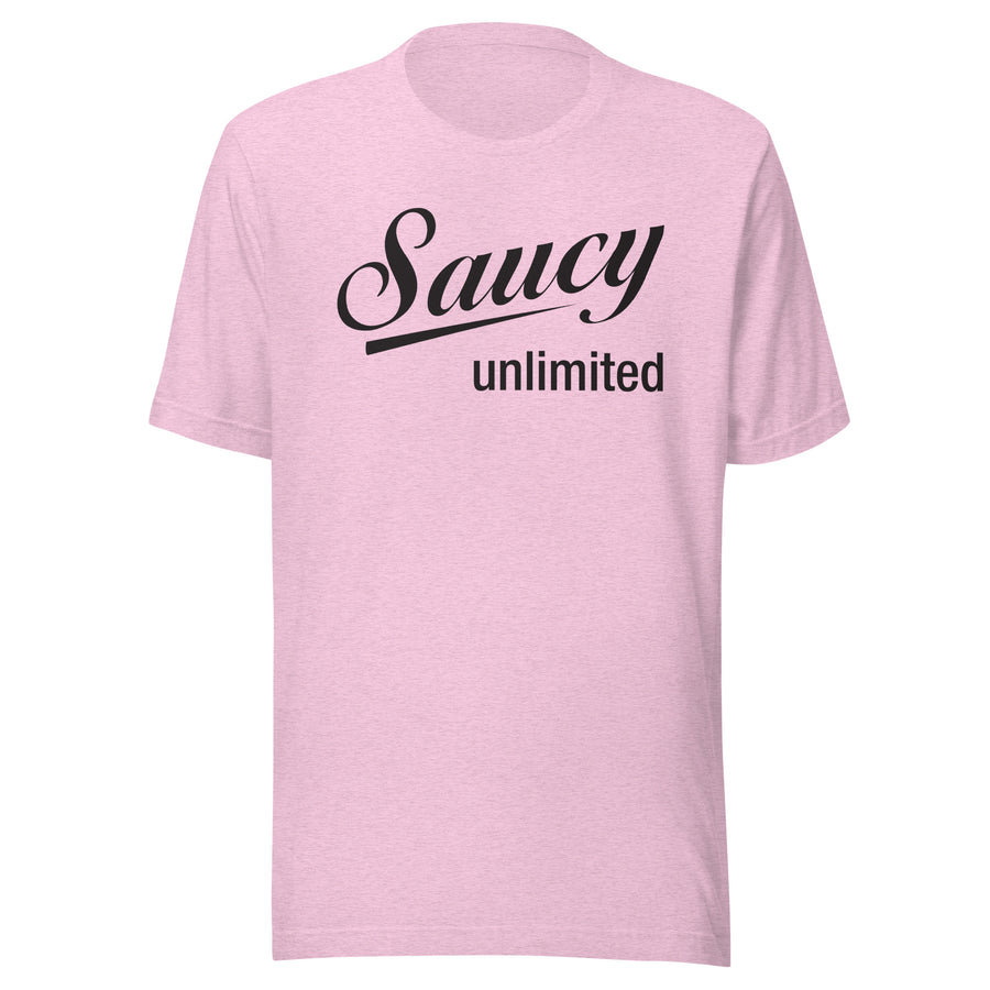Saucy Unlimited Black Logo T-shirt