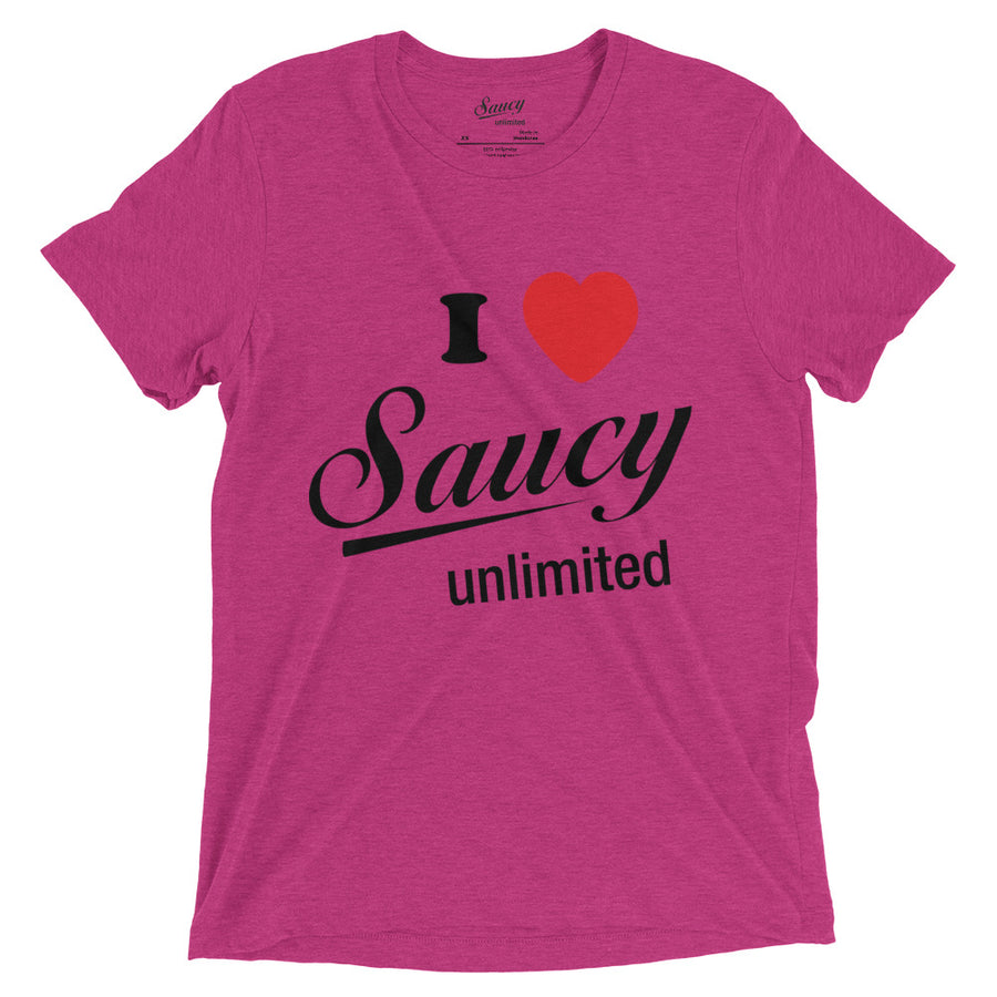 Saucy Unlimited 'I Love Saucy Unlimited' Short Sleeve T-shirt