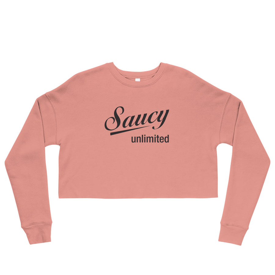 Saucy Unlimited Logo Crop Sweatshirt